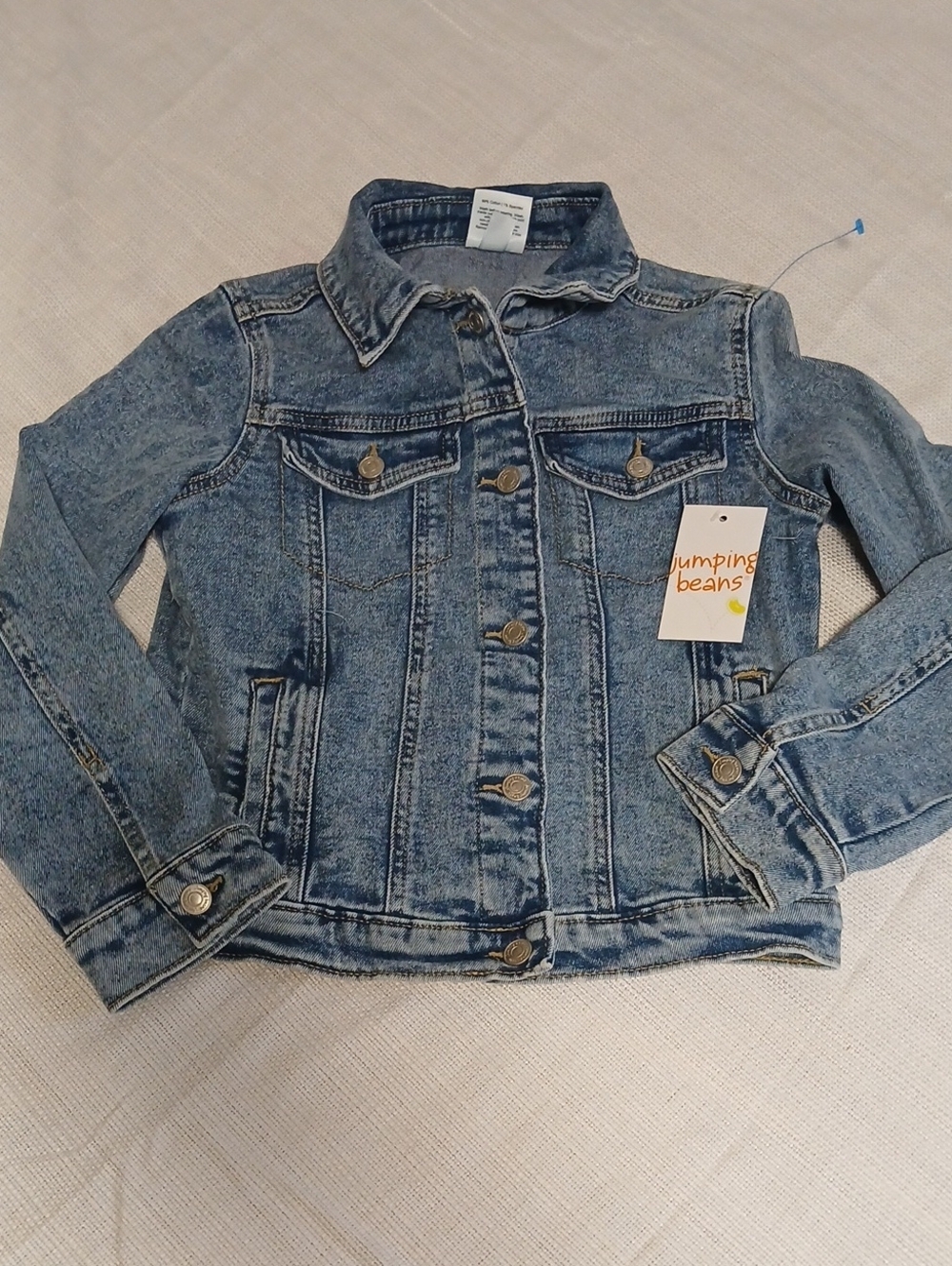 jumping beans Kids Light Blue Denim Jacket with Button Front